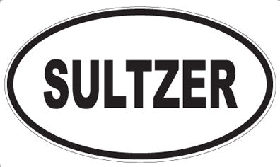 SULTZER - Oval Sticker