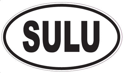 SULU - Oval Sticker