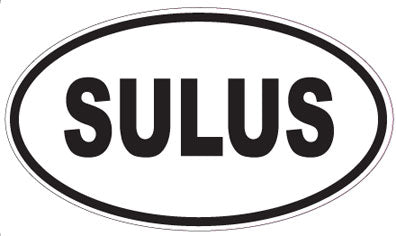 SULUS - Oval Sticker