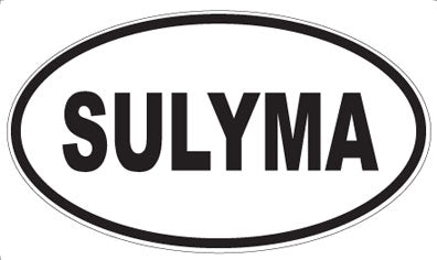 SULYMA - Oval Sticker