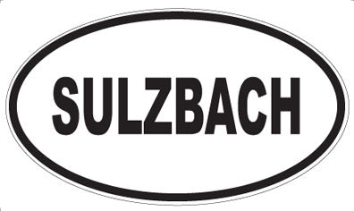 SULZBACH - Oval Sticker