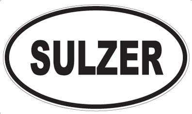 SULZER - Oval Sticker