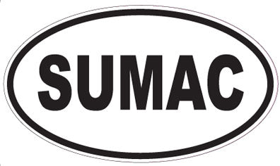 SUMAC - Oval Sticker