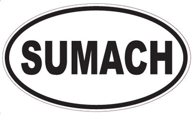 SUMACH - Oval Sticker