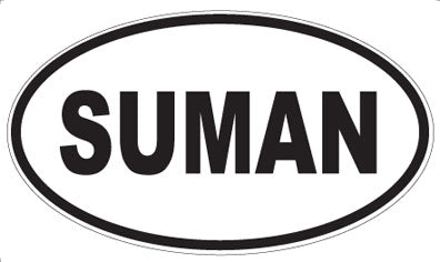 SUMAN - Oval Sticker