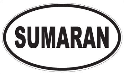 SUMARAN - Oval Sticker