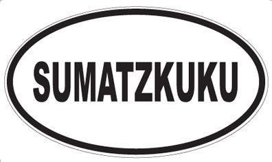 SUMATZKUKU - Oval Sticker