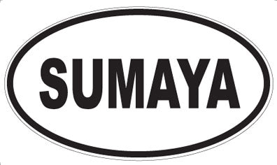 SUMAYA - Oval Sticker