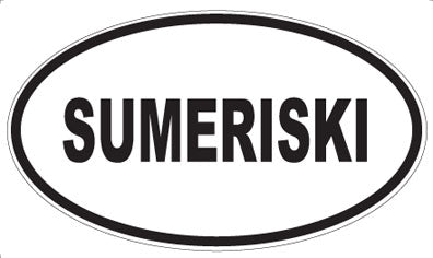 SUMERISKI - Oval Sticker