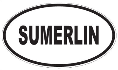 SUMERLIN - Oval Sticker