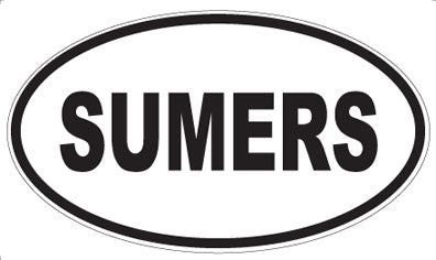 SUMERS - Oval Sticker