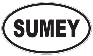 SUMEY - Oval Sticker