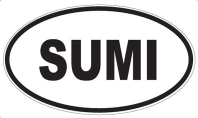 SUMI - Oval Sticker