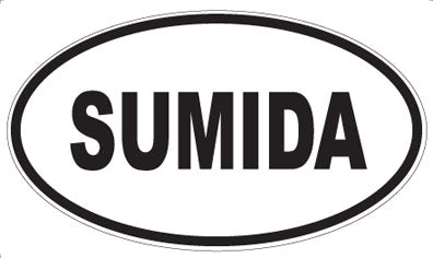 SUMIDA - Oval Sticker
