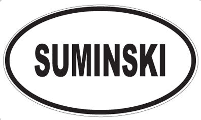 SUMINSKI - Oval Sticker