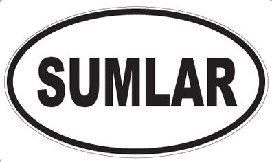SUMLAR - Oval Sticker