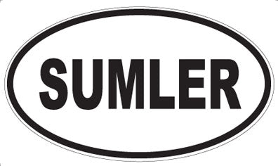 SUMLER - Oval Sticker