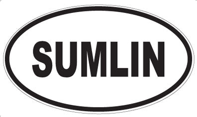 SUMLIN - Oval Sticker