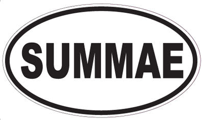 SUMMAE - Oval Sticker