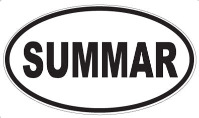 SUMMAR - Oval Sticker