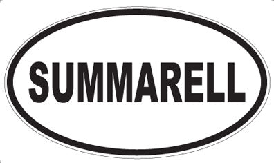 SUMMARELL - Oval Sticker