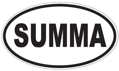 SUMMA - Oval Magnet