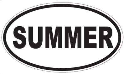 SUMMER - Oval Sticker