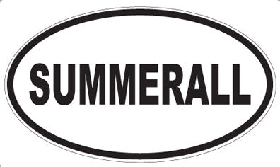 SUMMERALL - Oval Sticker