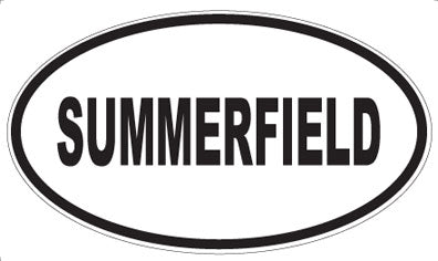 SUMMERFIELD - Oval Sticker