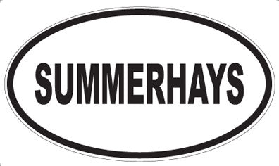 SUMMERHAYS - Oval Sticker