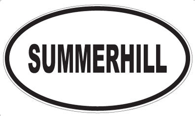 SUMMERHILL - Oval Sticker