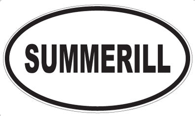 SUMMERILL - Oval Sticker