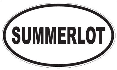 SUMMERLOT - Oval Sticker