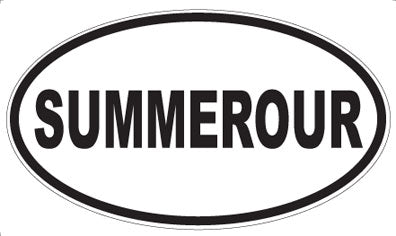 SUMMEROUR - Oval Sticker