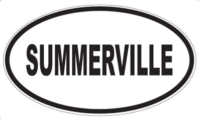 SUMMERVILLE - Oval Sticker