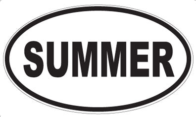 SUMMER - Oval Magnet