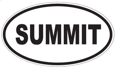 SUMMIT - Oval Sticker