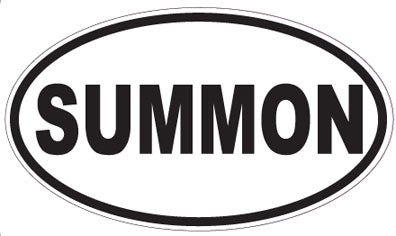 SUMMON - Oval Sticker