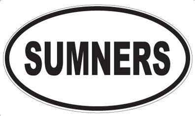 SUMNERS - Oval Sticker