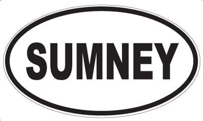 SUMNEY - Oval Sticker