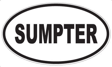SUMPTER - Oval Sticker