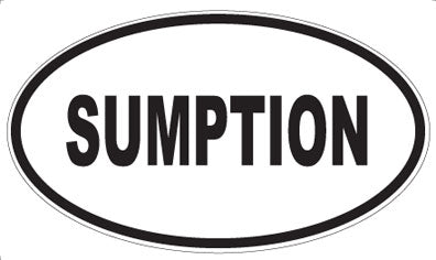 SUMPTION - Oval Sticker