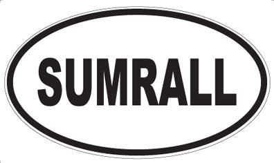 SUMRALL - Oval Sticker