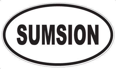 SUMSION - Oval Sticker