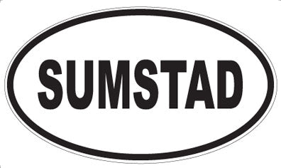 SUMSTAD - Oval Sticker