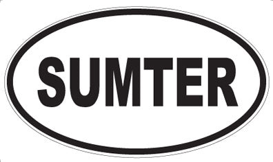 SUMTER - Oval Sticker