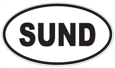 SUND - Oval Sticker