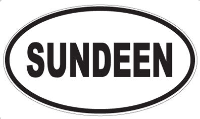 SUNDEEN - Oval Sticker