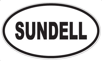 SUNDELL - Oval Sticker