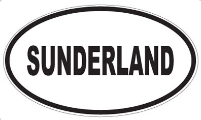 SUNDERLAND - Oval Sticker